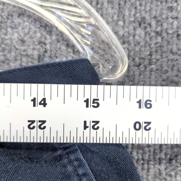 Lauren Ralph Lauren Women's Chino Shorts Blue Size 12 100% Cotton Slash Pockets - Picture 9 of 11